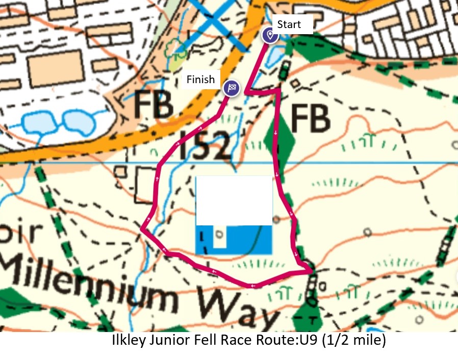 Ilkley Moor fell races junior courses